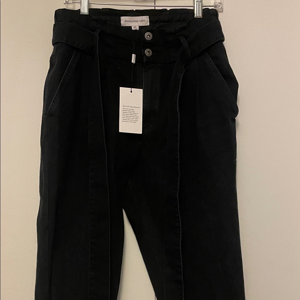Something Navy June Black Dark High Rise Jeans